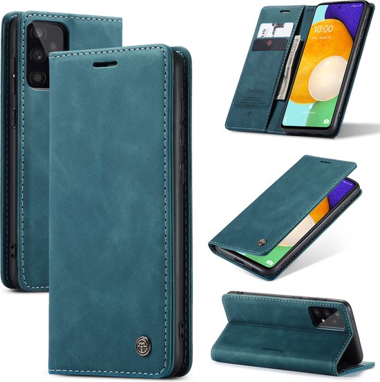 Casemania Hoesje Geschikt voor Samsung Galaxy A53 5G Emerald Green - Portemonnee Book Case