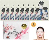 Mitomo Gold & Cherry Blossoms Essence Giftset Vrouw - Gezichtsmaskers - Skincare - Geschenkset Vrouwen Verjaardag