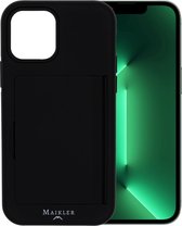 Maikler Safe Line - iPhone 11 hoesje - iPhone 11 hoesje met pasjeshouder - iPhone 11 hoesje zwart