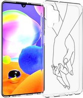 iMoshion Design voor de Samsung Galaxy A32 (5G) hoesje - Hand - Transparant