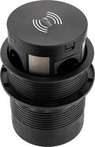 Filex QI Power Pop-Up Meeting - 4x 230v + 2x USB A+C - Zwart