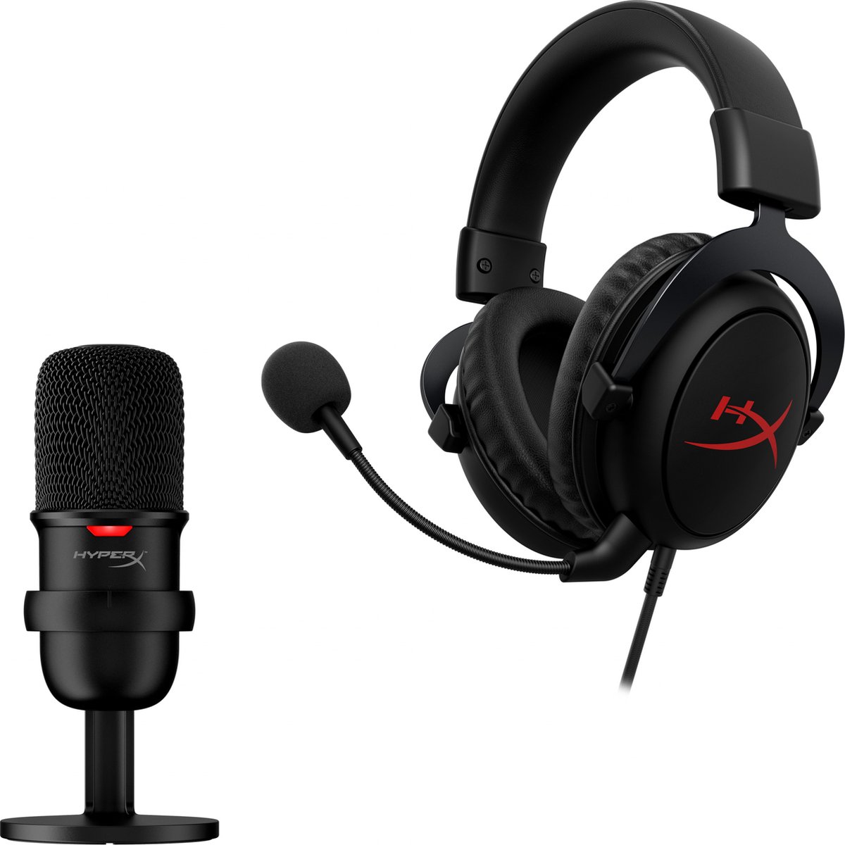 HyperX Streamer Starter Pack - Microfoon + Koptelefoon - Zwart