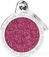 Penning - CIRCLE GLITTER S - Roze