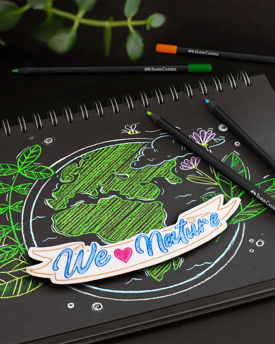 Faber-Castell kleurpotloden- Black Edition - neon+pastel - 12 stuks - FC-116410 — cadeau in Hobby - foto 8