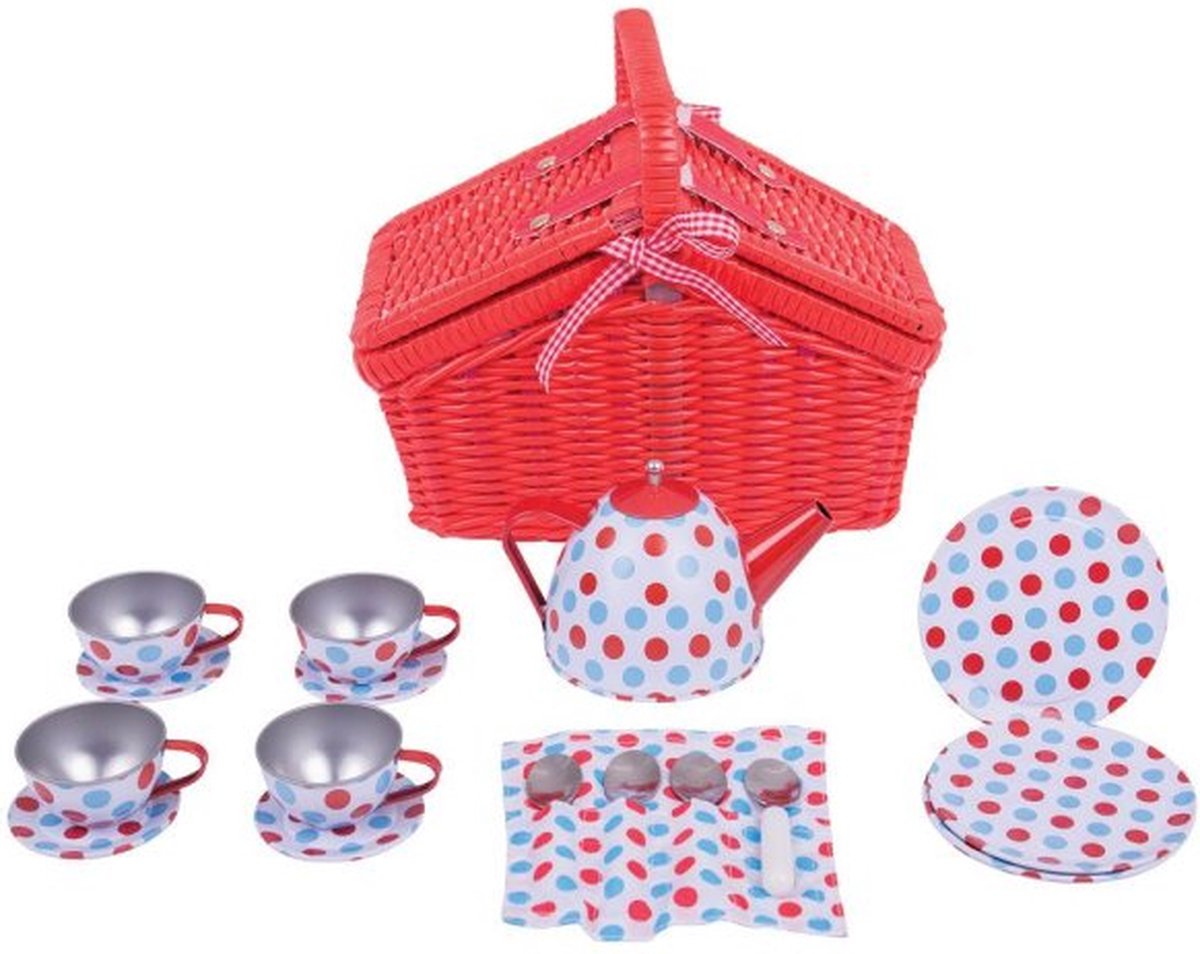 BIGJIGS Theeservies In Picknickmand