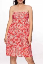 Antigel strapless jurk La Bandana -rouge- maat 42