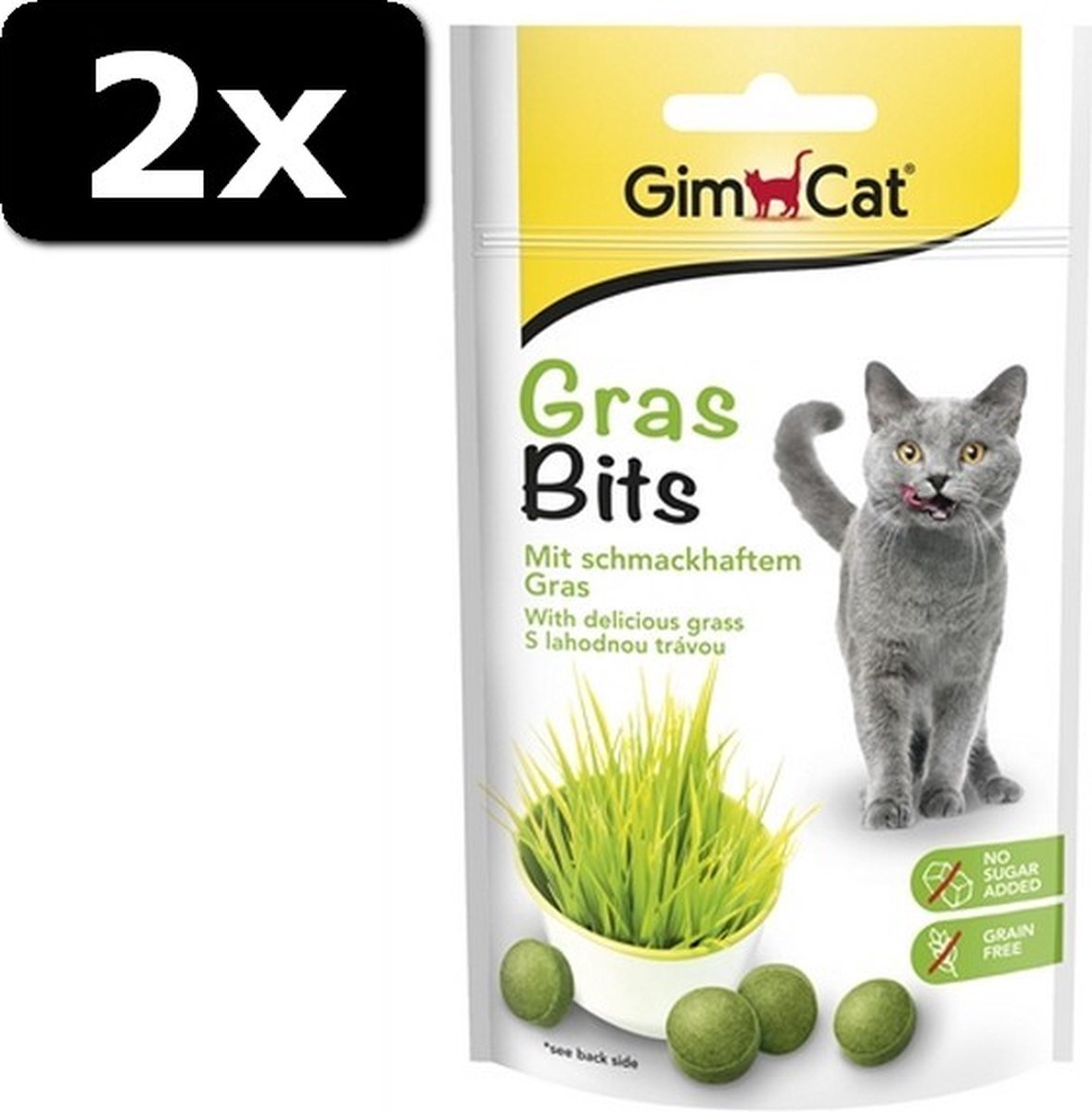 2x GIMCAT GRAS BITS 40GR