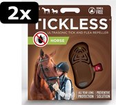 2x - TICKLESS PAARD BRUIN