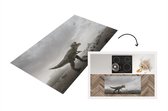 Keukenloper - Loper keuken - Dinosaurus - Zand - Wolken - 120x60 cm - Keukenloper vinyl