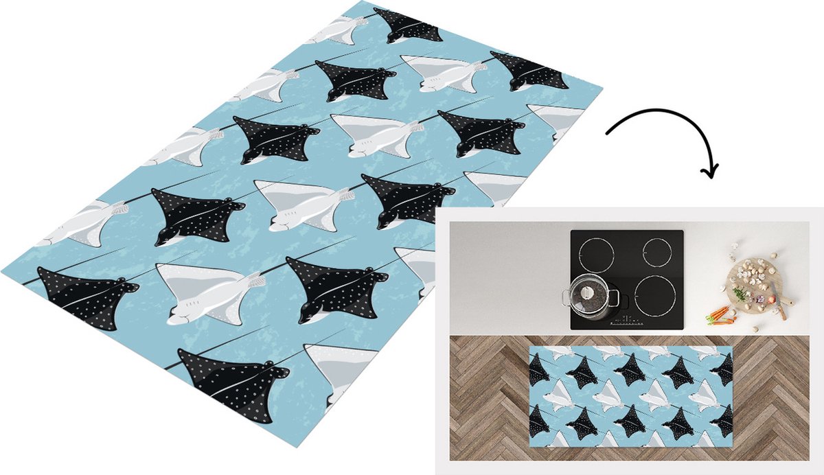 KitchenYeah Keukenloper - Loper keuken - Rog - Patronen - Dieren - Keukenloper vinyl multicolor, foto 5