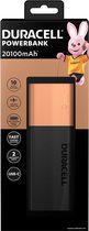 Duracell Power Bank - 20050 mAh - Zwart/Goud