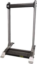 Happygetfit - Fitness stang Rack, Opslagplaats fitnesstangen, grijs/zwart