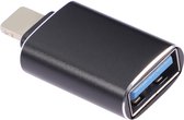 USB naar Lightning Adapter - Mini Adapter USB to Lightning - Zwart
