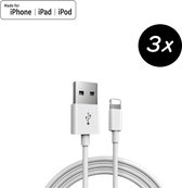 iPhone oplader - 3x 2 Meter Lightning USB kabel - iphone kabel - Oplader iPhone - Geschikt voor Apple Iphone - 6-7-8-X-XS-XR-11-12-13 PRO - PRO MAX