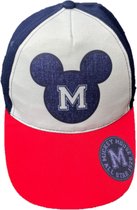 Disney Mickey Mouse cap - Pet  - Jongens - Textiel Rot / Wit / Blauw - maat 52 cm