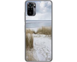 Telefoonhoesje Geschikt voor Xiaomi Geschikt voor Redmi Note 10 Pro hoesje - Noordzee - Duinen - Water - Siliconen Telefoonhoesje Telefoonhoesje