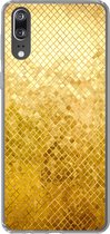 Geschikt voor Huawei P20 hoesje - Goud - Design - Abstract - Siliconen Telefoonhoesje