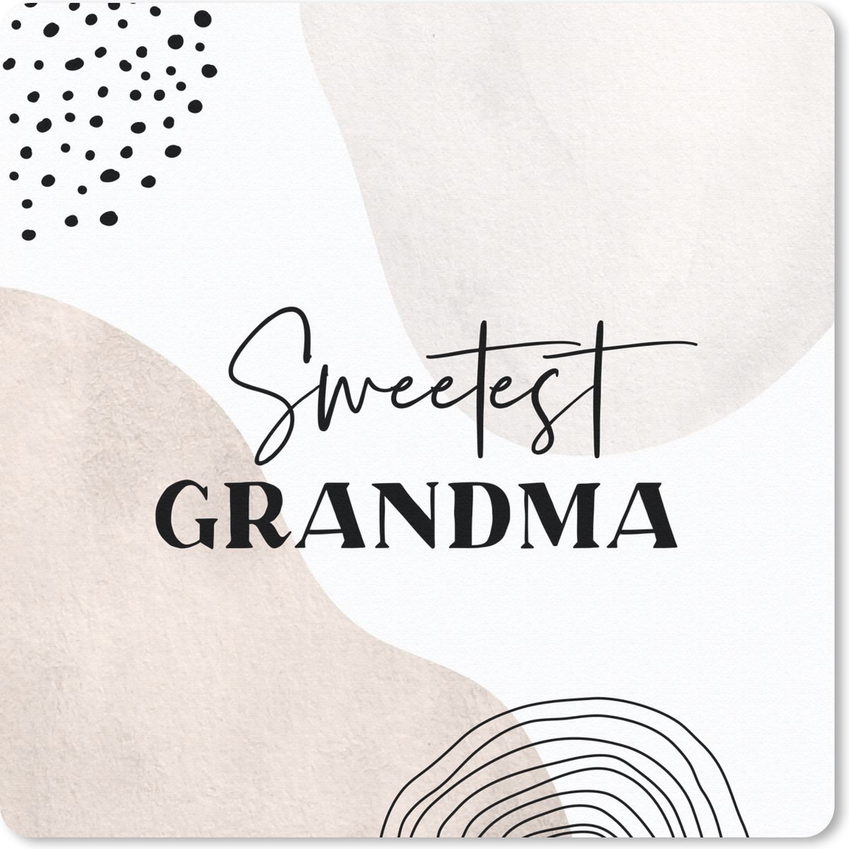 Muismat 30x30 cm - Mousepad Quote - Oma - Liefde - Grandma - Muismatten