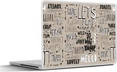 Laptop sticker - 10.1 inch - Quotes - Kinderen - Woorden - Spreuken - Kids - Baby - Jongens - Meiden - 25x18cm - Laptopstickers - Laptop skin - Cover