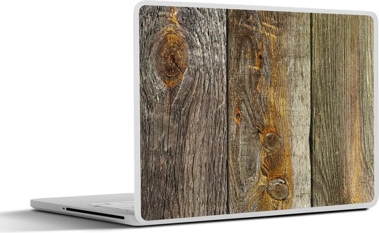 Laptop sticker - 11.6 inch - Planken - Hout - Design - Vintage - 30x21cm - Laptopstickers - Laptop skin - Cover