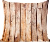Sierkussens - Kussentjes Woonkamer - 60x60 cm - Hout - Planken - Wand