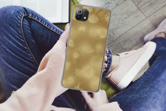 Coque de téléphone compatible avec Xiaomi 11T - Or - Peinture - Abstrait - Coque en Siliconen