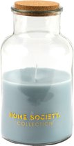 Home Society Jar Candle Lisse Potkaars Blauw 180 branduren