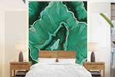 Behang - Fotobehang Marmer - Groen - Patronen - Breedte 175 cm x hoogte 240 cm