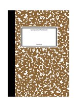 Notitieboek - Klassiek - Bruin - Softcover - Gelijnd - Werk - Studie - School - Dagboek - Elastiek - Boekenlegger - Cadeau - Relatiegeschenk - Composition