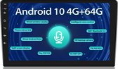 Autoradio TechU™ AT9 – Écran Tactile 9” 2 Din – Bluetooth & Wifi – Android 10.0 – Appel Mains Libres – Radio FM – USB – Navigation GPS – 4G RAM + 64G ROM