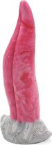 Kiotos Monstar Dildo Beast 27 - 21 x 5.8 cm- roze/grijs/wit