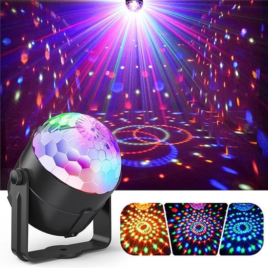 Éclairage de scène disco à LED, boule disco bluetooth, lumière de