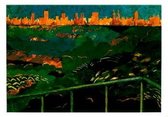 poster Art Unlimited Jeroen Krabbé - View from a Balcony on Central park 100 x 70 cm