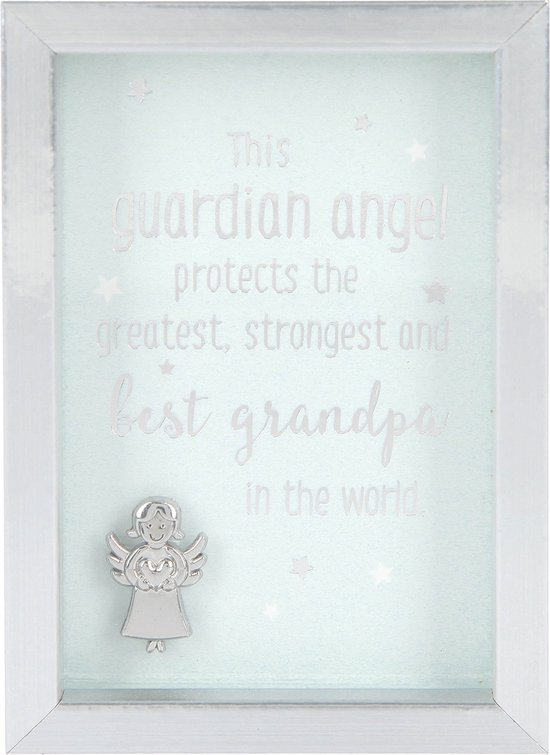 Foto: Fotolijst met compliment this guardian angel protects grandpa