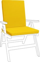 Premium Coussin de siège de chaise de Jardin de qualité supérieure Ceintures sécurisées Strings et élastique à Trek sur le dos Résistant à l'eau Convient pour l'intérieur et l'extérieur