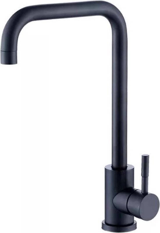 Zwarte Keukenkraan RVS Keukenkraan Montageset Keukenkraan Mat