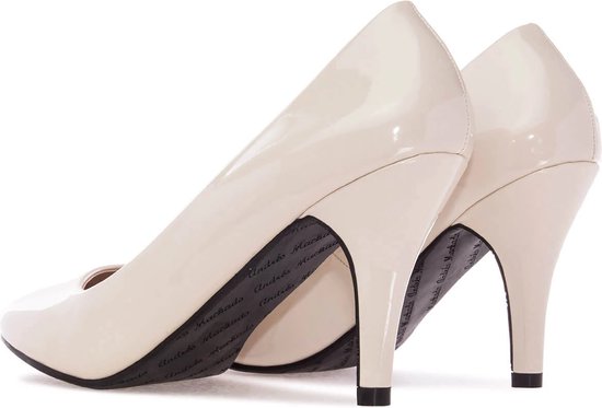 ATOMIC HIGH PUMP 9 CM IN BISQUE BEIGE CALFSKIN