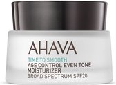 AHAVA Hydraterende Crème met SPF-20 - Verheldert & Egaliseert Huid | Anti-Rimpel & Anti-Aging | Innovatieve AHAVA Technologieën | Gezichtscrème voor mannen & vrouwen | Moisturizer voor een Droge Huid & Gezicht - 50ml