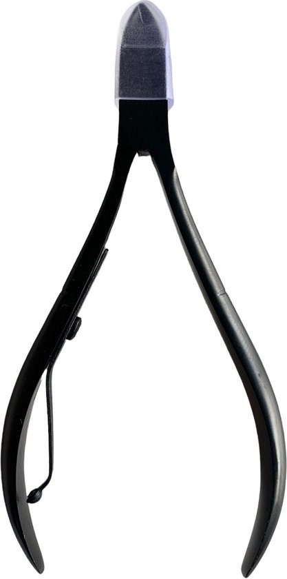 Medies - nageltang | nagelriemknipper voor vinger- en teennagels  |nagelriem knipper | nagelriemknipper | nagelriemverzorging | nagelriem duwer | cuticle knipper | cuticle cutter | manicure & pedicure - spitse bek - zwart - stainless steel