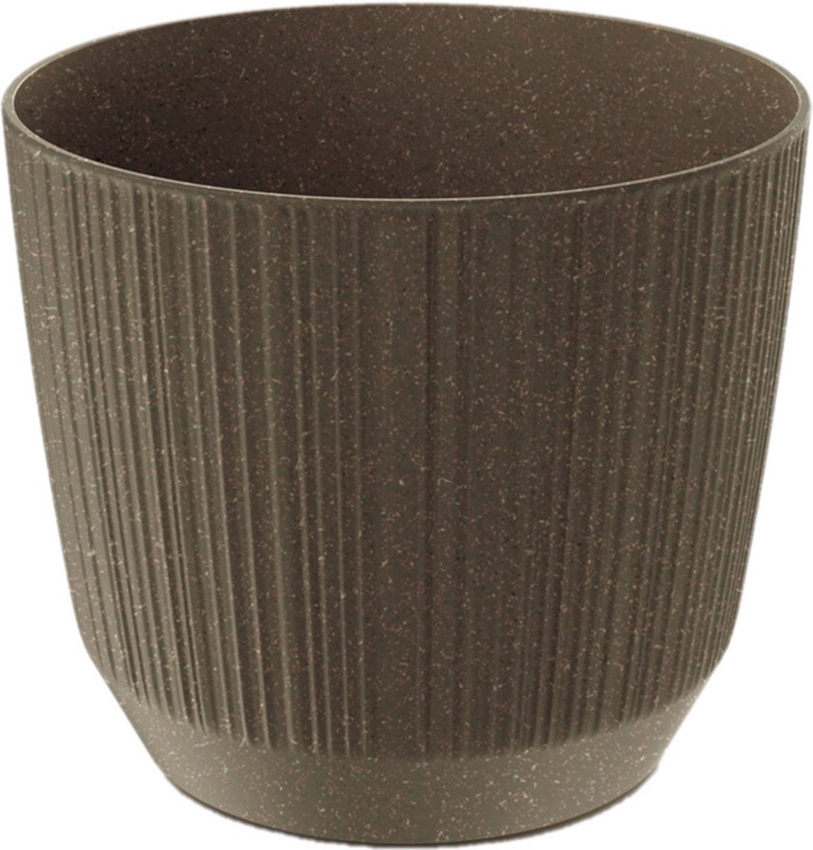 Prosperplast Plantenpot - stripe - bruin - kunststof - D13xH11 cm - voor binnen/buiten