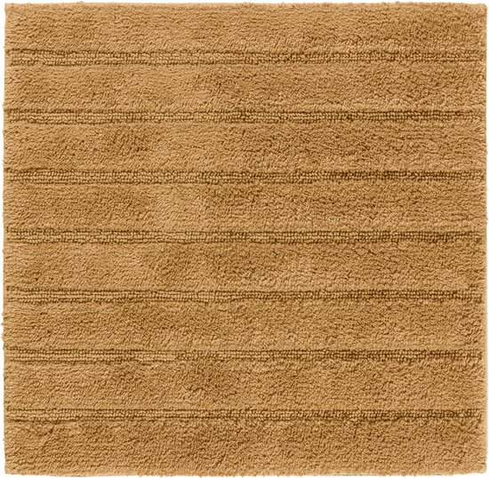 Casilin California - Anti-slip Badmat - Toiletmat vierkant - Caramel- 60 x 60 cm