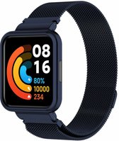 Milanees Smartwatch bandje - Geschikt voor Redmi Watch 2 Lite Milanese band - blauw - Strap-it Horlogeband / Polsband / Armband