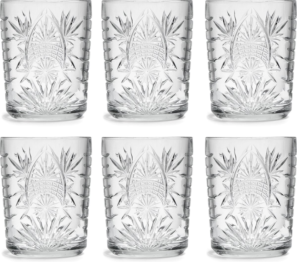 Libbey Drinkglas Atik - 350 ml / 35 cl - 6 Stuks - Vaatwasserbestendig - Vintage design - Hoge kwaliteit - Libbey