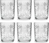 Libbey Drinkglas Atik - 350 ml / 35 cl - 6 Stuks - Vaatwasserbestendig - Vintage design - Hoge kwaliteit