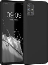 kwmobile telefoonhoesje geschikt voor Samsung Galaxy A71 - Hoesje voor smartphone - Back cover in zwart