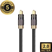 Ripa Connected Toslink Audio Kabel - 2M - Optische kabel - Optical naar Optical - Soundbar