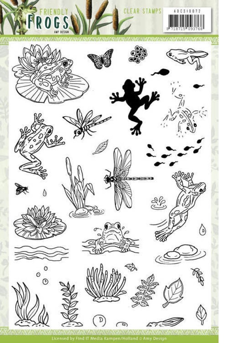 Clear Stamps - Amy Design - Friendly Frogs