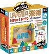 Afbeelding van het spelletje Headu Lavagna di Sabbia Leggo e Scrivo Montessori