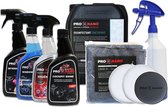 ProNano | Pro Nano Hygiëne Pakket | Nano Technologie | Interior Clean 750ml | Window Shine 750ml | Hygiëne 99,9% 750ml | Cockpit Shine 750ml | 5L Desinfectant Reiningsmiddel | 1L Hand Sprayer | 2x Microfiber Pad | Pad | Microvezel doek 40x40