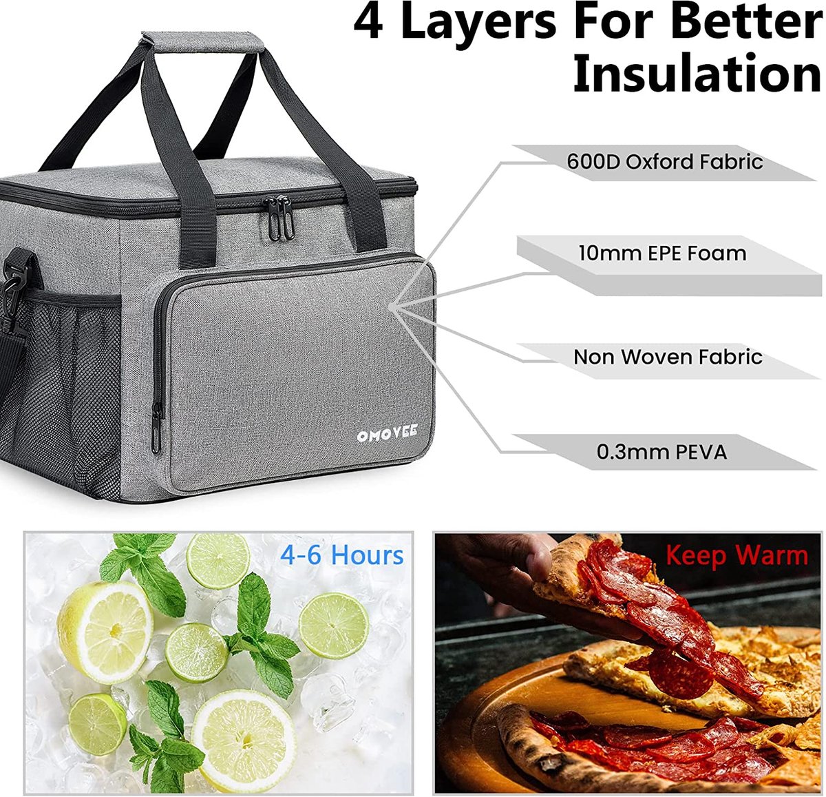 Koeltas - Duurzaam - Geïsoleerde - Premium kwaliteit Picknick Cool Bag - Coolerbag - Grote Cooler - Biertas